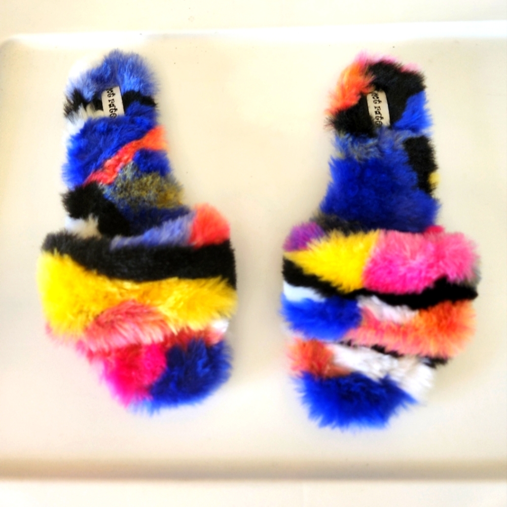 Not Rated Colorful slipper/slide sz. 8